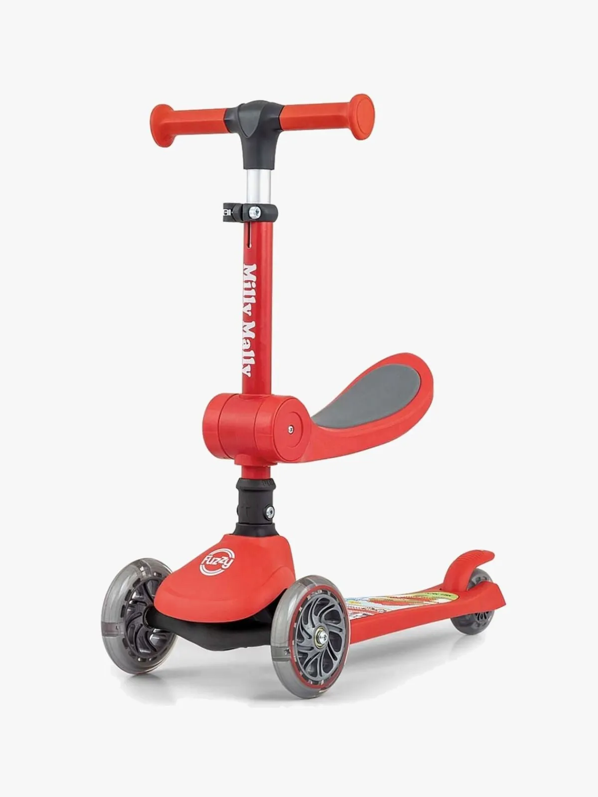 Løbehjul|MillyMally Milly Mally Fuzzy Løbehjul, Rød Rød