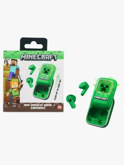 Elektronik & Media|OTLTechnologies Minecraft Høretelefoner In-Ear TWS med LED, Grøn Grøn