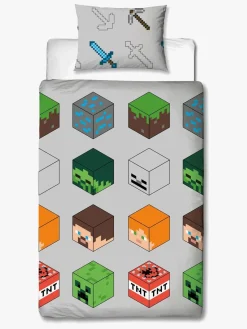 Børn Minecraft Sengetøj-Pixel Sengesæt 140 x 200 cm