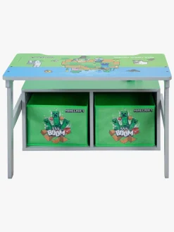 Børn Minecraft Børnemøbler-Sammenklappeligt Opbevaringsbænk med Bord, Multi