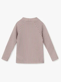 Børn MiniATure Uv & Strand-MINI A TURE Gani UV-trøje, Acorn Brown Stripes