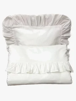 Sengetøj|MiniDreams Mini Dreams Frill Sengesæt 100x130, Hvid