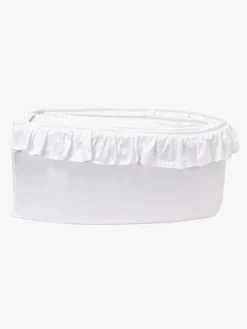 Sengetøj|MiniDreams Sengerand Flæse, Hvid
