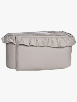 Sengetøj|MiniDreams Sengerand Flæse, Lysegrå