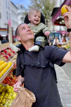 Bæreseler, Strækvikler & Bærestole|MiniMeis Skulderbærestol G5, Black Core Sort