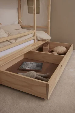 Børnesenge & Tilbehør|Minitude ARLO Sengeskuffe, Natur Beige