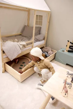 Børnesenge & Tilbehør|Minitude ARLO Sengeskuffe, Natur Beige