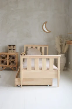 Børn Minitude Børnesenge & Tilbehør-ETHAN Seng 90x200, Natur