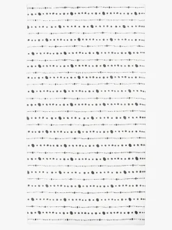 Gulvtæpper|Minitude Gulvtæppe Prikker 80x150, Hvid/Sort