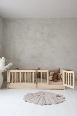 Børnesenge & Tilbehør|Minitude JULIAN Junior-/Montessori-seng 100x200, Natur