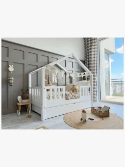 Børnesenge & Tilbehør|Minitude Juniorseng CALEB 70x140, Hvid