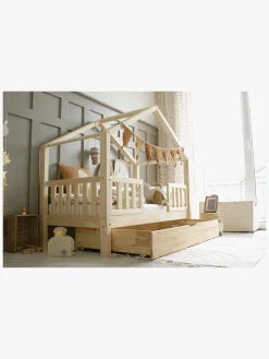 Børn Minitude Børnesenge & Tilbehør-Juniorseng EMMET 70x140, Natur