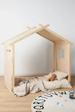 Børn Minitude Børnesenge & Tilbehør-LEVI Juniorseng inkl. BabyMatex Madras Carpathia 70x140, Natur