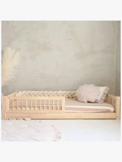 Børn Minitude Børnesenge & Tilbehør-LEWIS Junior-/Montessori-seng 80x160, Natur