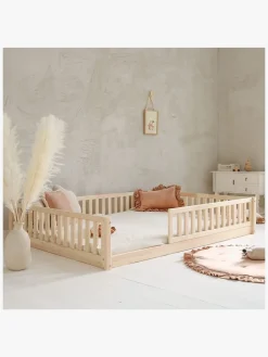 Børnesenge & Tilbehør|Minitude MILES Junior-/Montessori-seng 140x200, Natur