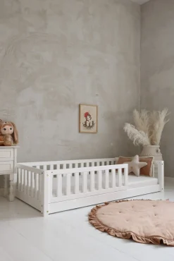 Børnesenge & Tilbehør|Minitude MILES Juniorseng 140x200, Hvid