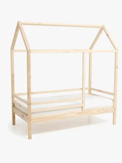 Børnesenge & Tilbehør|Minitude Nordic Jax Juniorseng med BabyMatex Madras Carpathia 70x140, Natur