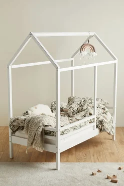 Børnesenge & Tilbehør|Minitude Nordic JAX Juniorseng 70x140, Hvid