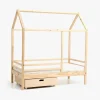 Børnesenge & Tilbehør|Minitude Nordic Juniorseng 70x140 Jax Inkl. Madras Softi & Skuffe, Natur