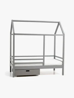 Børn Minitude Børnesenge & Tilbehør-Nordic Juniorseng 70x140 Jax Inkl. Madras Softi & Skuffe, Grå