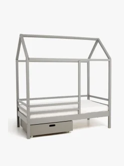 Børn Minitude Børnesenge & Tilbehør-Nordic Juniorseng 70x140 Jax Inkl. Madras Softi & Skuffe, Grå