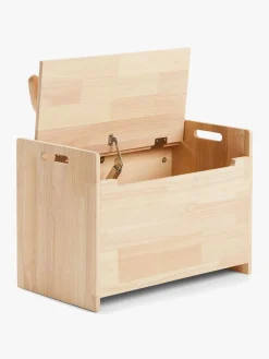 Børnemøbler|Minitude Nordic LEO Opbevaringsbænk, Natur Brun