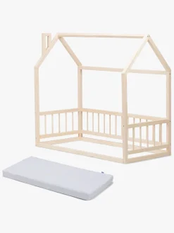 Børn Minitude Børnesenge & Tilbehør-Nordic MASON Juniorseng, Natur med BabyMatex Softi Plus Madras 70x160 cm