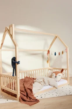 Børnesenge & Tilbehør|Minitude Nordic MASON Junior-/Montessori-seng 70x160, Træ Beige