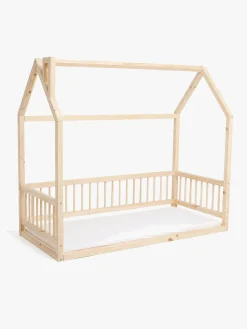 Børnesenge & Tilbehør|Minitude Nordic MASON Juniorseng, Natur med BabyMatex Carpathia Madras 70x160 cm