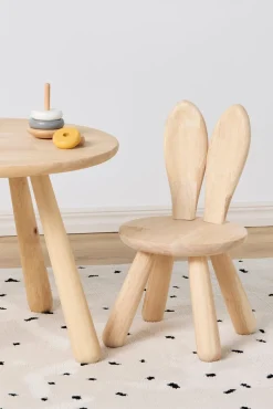 Børnemøbler|Minitude Stol Kanin 2-pak, Natur