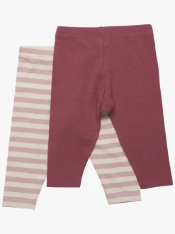 Børn Minymo Underdele-Leggings 2-pak, Violet Ice