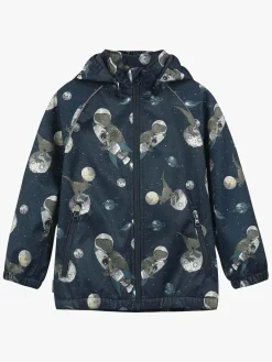 Overtøj|Minymo Softshelljakke, Blue Nights