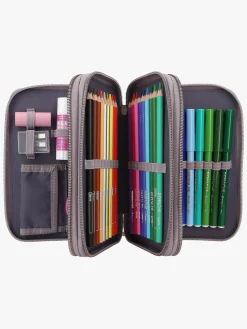 MissMelody Kreativt Legetøj-Miss Melody Tredelt Penalhus med LED, Åkander