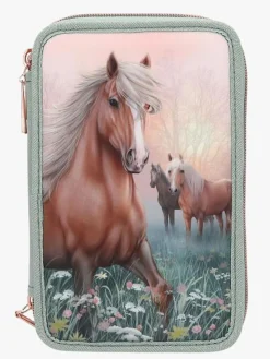 Kreativt Legetøj|MissMelody Penalhus med 3 Rum Romantic Fields, Grøn