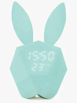 Interiør|MOB Vækkeur med Natlampe Kanin, Lyseblå Blå