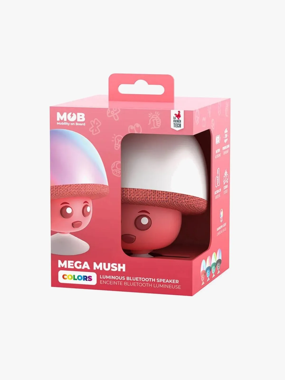 MOB Elektronik & Media-ility on Board Højttaler Mega Mush, Pink