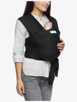 Bæreseler, Strækvikler & Bærestole|Moby Classic Vikle, Black Sort