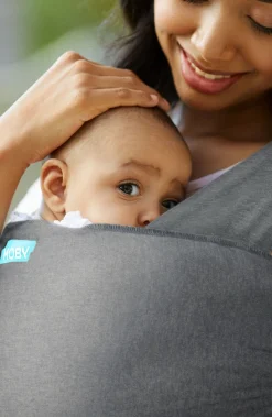 Bæreseler, Strækvikler & Bærestole|Moby Elements Vikle, Asphalt Sort