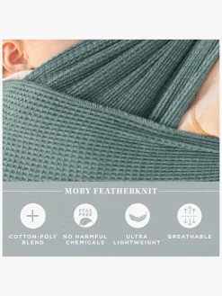 Moby Bæreseler, Strækvikler & Bærestole-Waffle Knit Strækvikle, Saguaro