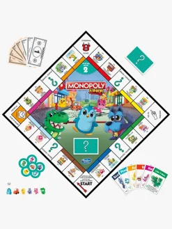 Hasbro Spil & Puslespil-Monopoly Junior 2 spil i 1