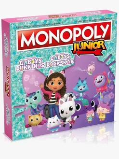 Spil & Puslespil|GabbysDollhouse Monopoly Junior Gabby's Dollhouse