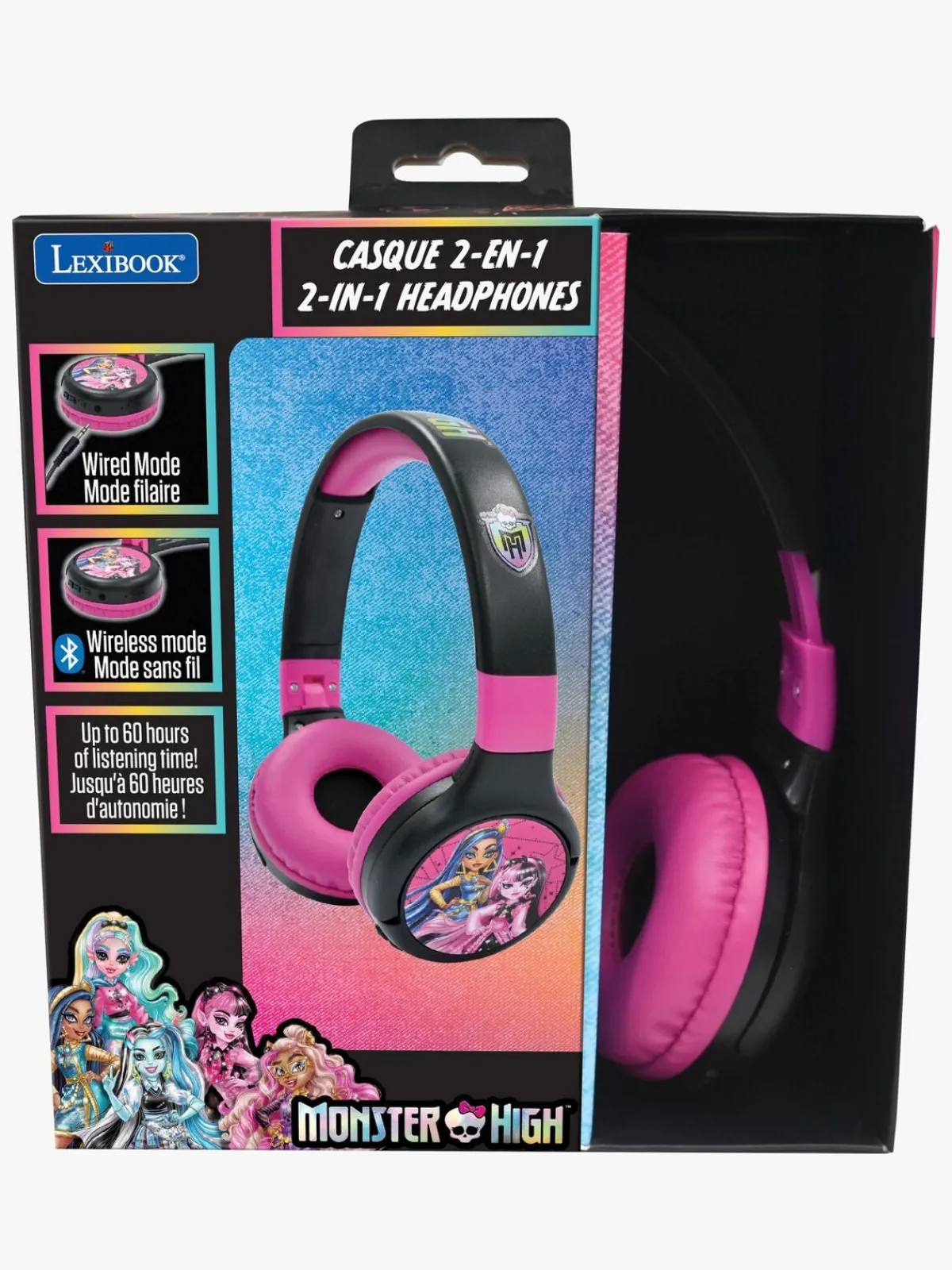 MonsterHigh Elektronik & Media-Monster High 2-i-1 Bluetooth Høretelefoner