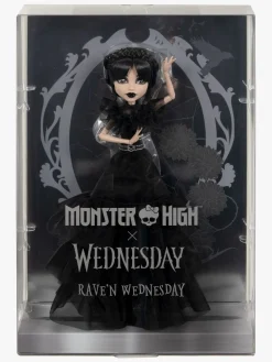 MonsterHigh Legetøjsfigurer-Monster High Rave'N Wednesday Dukke