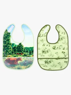 Spisetid|RttStart Mor Muh og Krage Hagesmække 2-pak Flerfarvet