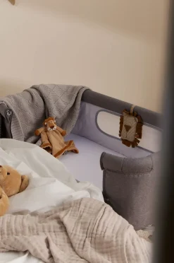 Børnesenge & Tilbehør|Moweo ALEX Bedside Crib, Grå Grå