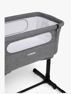 Børn Moweo Børnesenge & Tilbehør-RIVER Mini Bedside Crib, Mørkegrå