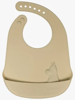 Mumin Spisetid-Mumitroldene Hagesmække Silikone 2-pak, Latte/Rosehip Pink