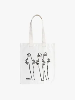 Tasker|Mumin Mumitroldene Hattifnatter Øko Mulepose, Hvid