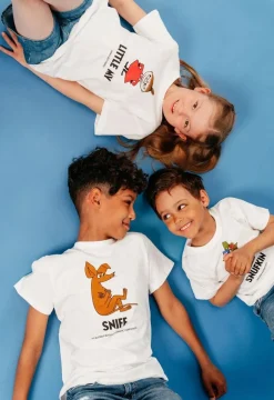 Overdele|Mumin Mumitroldene Karakter Sniff T-shirt, Hvid