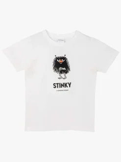 Børn Mumin Overdele-Mumitroldene Karakter Stinky T-shirt, Hvid
